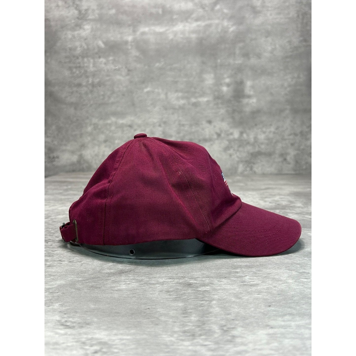 Vintage 90s Polo Ralph Lauren Embroidered Flag Strapback Hat Size S/M