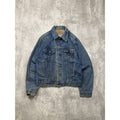 Vintage 90s Levis Red Tab Medium Wash Denim Trucker Jacket Size Medium