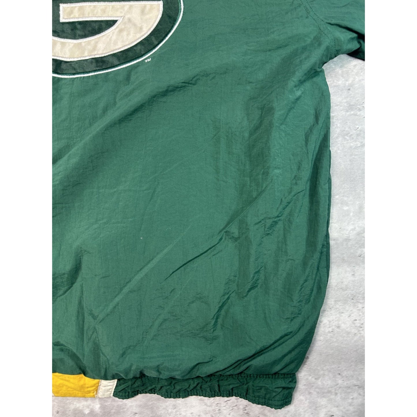 Vintage 90s Green Bay Packers NFL Embroidered Full Zip Starter Jacket Sz Medium