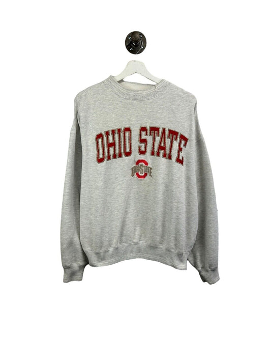 Vintage 90s Ohio State Buckeyes NCAA Embroidered Spellout Sweatshirt Size Large