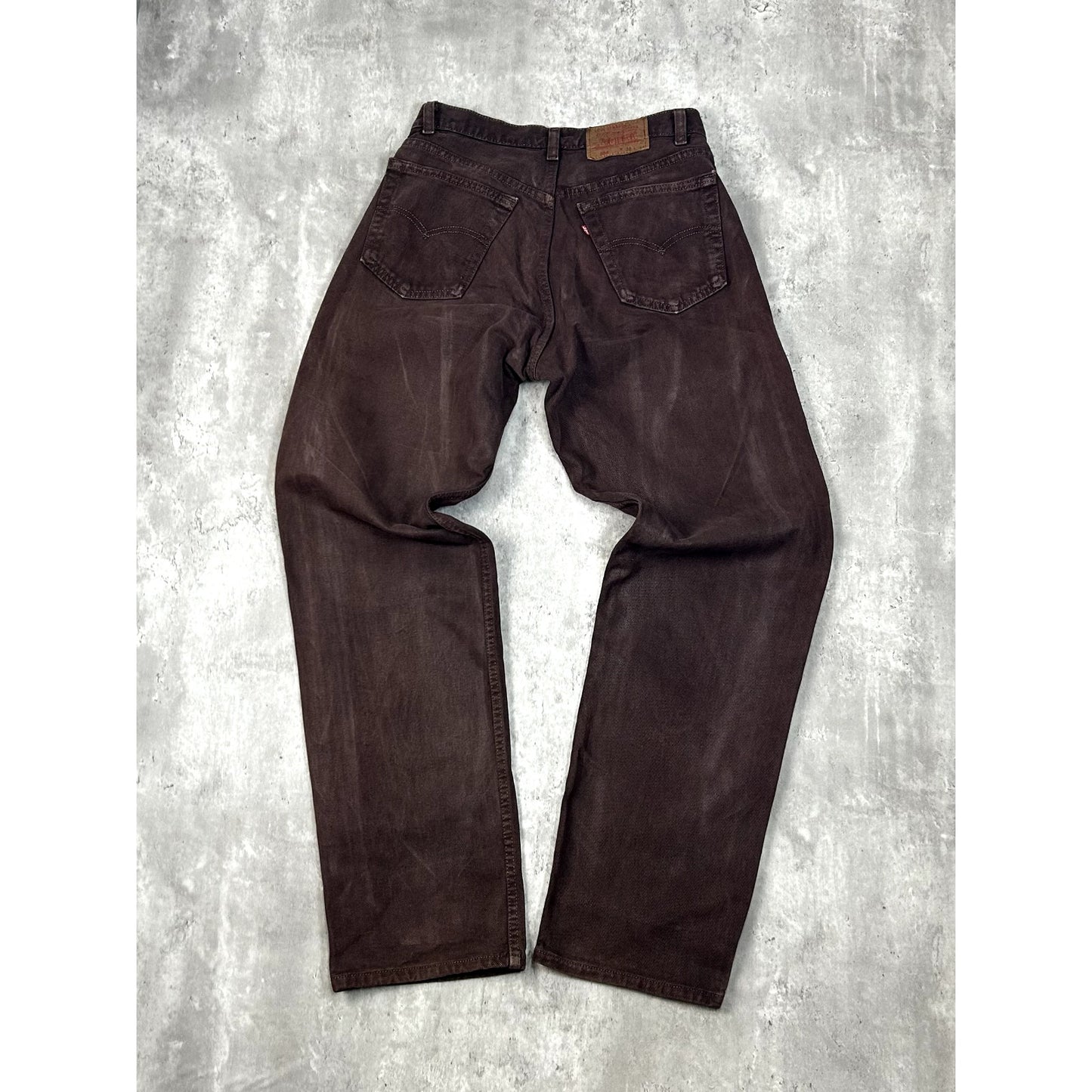 Vintage 90s Levis 544 Red Tab Brown Denim Pants Size 31