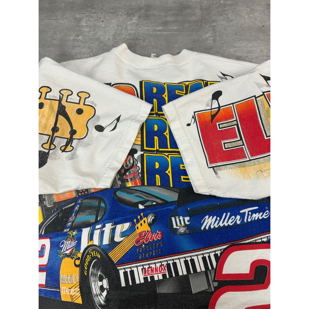 1998 Rusty Wallace #2 Elvis Nascar Racing All Over Print T-Shirt Size Large