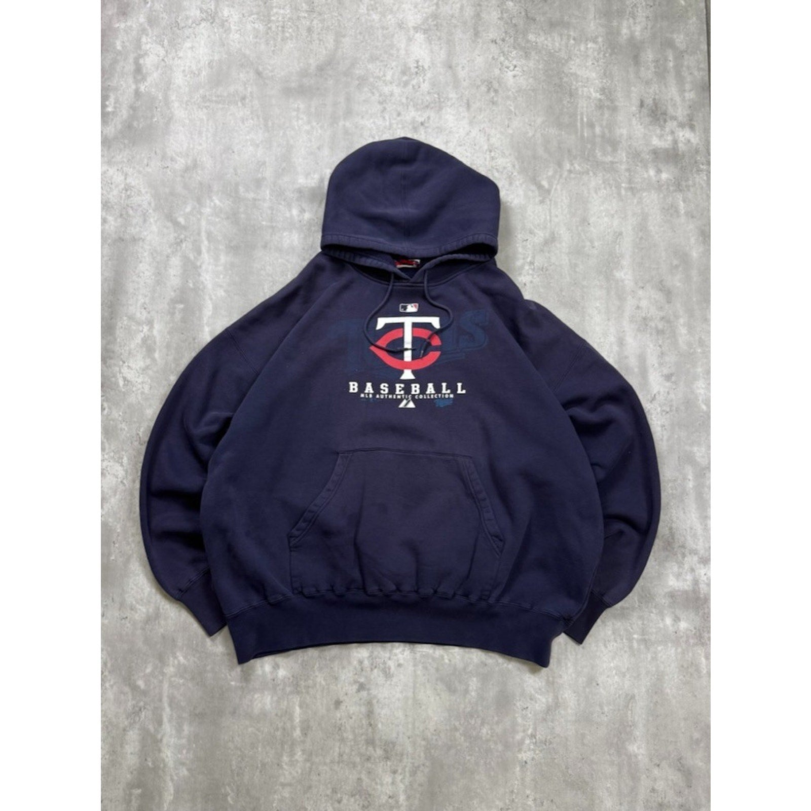 Vintage Minnesota Twins MLB Graphic Hooded Baseball Sweatshirt Size 2XL
