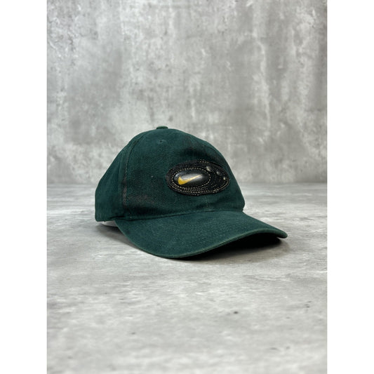 Vintage 90s Nike Gel Swoosh Strapback Hat OSFA Forest Green