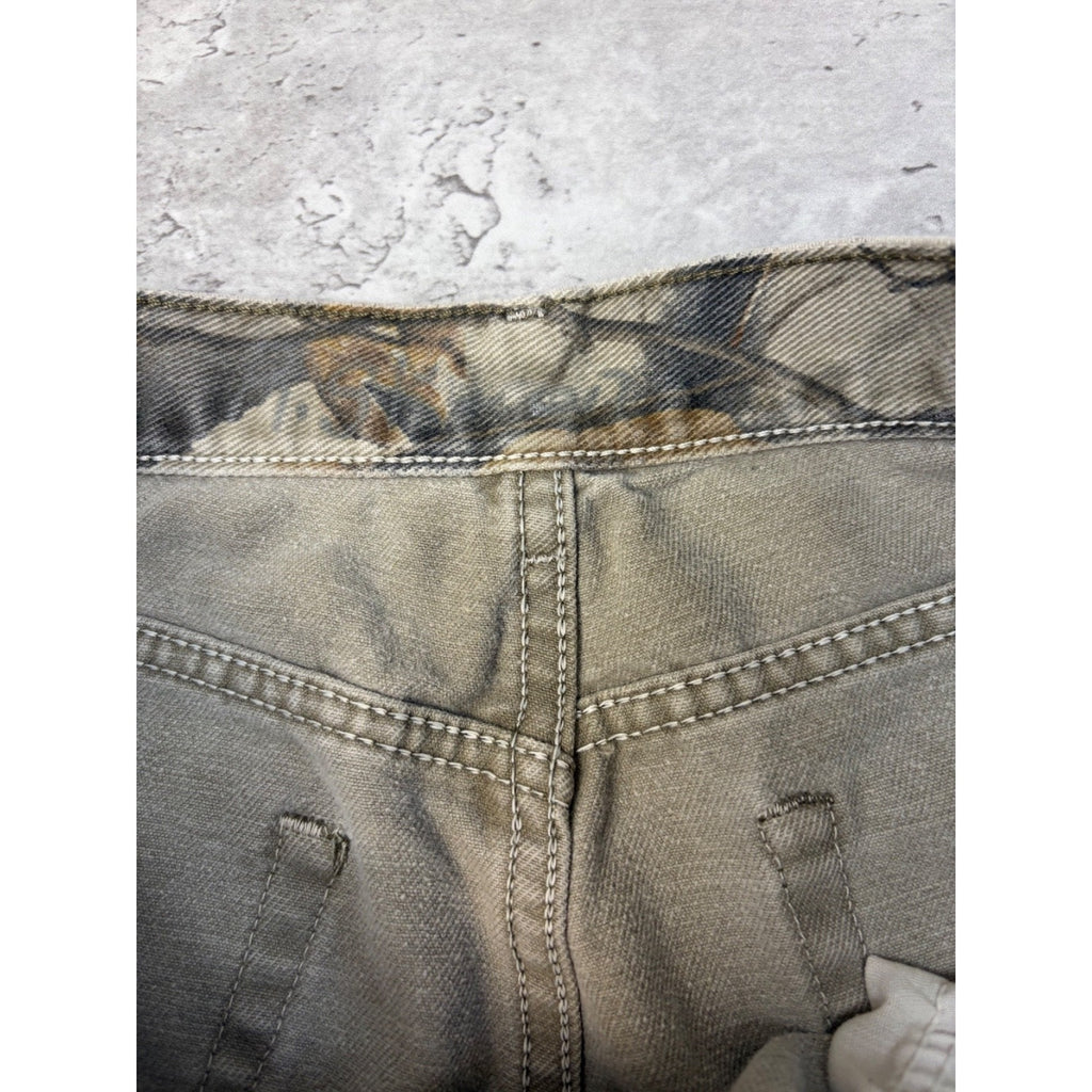Vintage Wrangler Realtree Hardwoods Camo Double Knee Hunting Pants Size 32