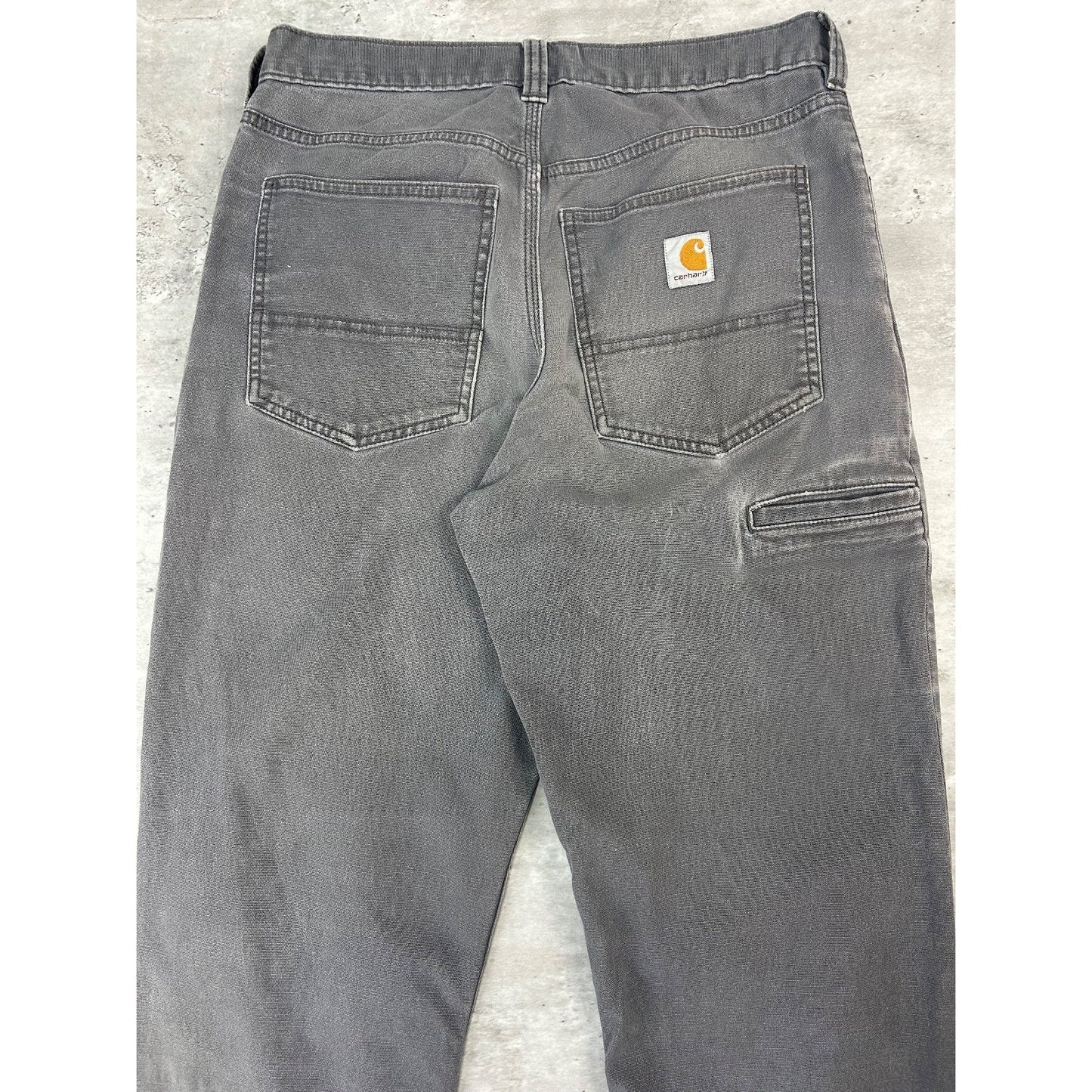 Carhartt Relaxed Fit Canvas Workwear Five Pocket Pants Size 30 Gray