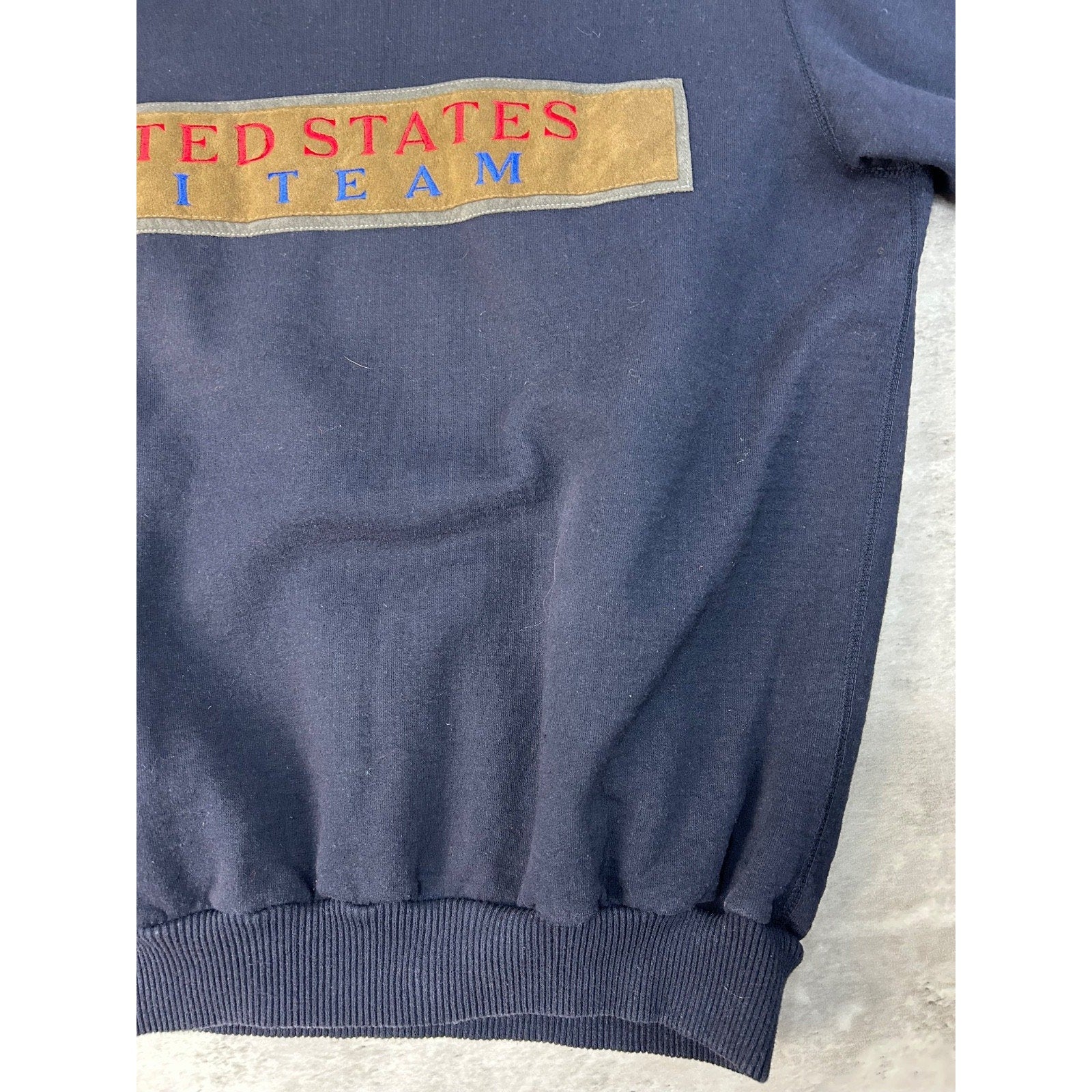 Vintage 90s United States Ski Team Olympic Embroidered Sweatshirt Size 2XL