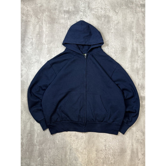 Vintage 80s/90s Camber Thermal Lined Full Zip Hooded Sweatshirt Size 2XL