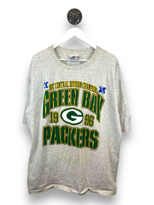 Vintage 1996 Green Bay Packers NFL NFC Division Champs Graphic T-Shirt Size XL