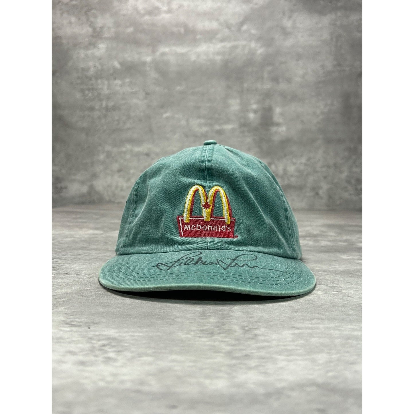 Vintage 90s McDonalds Embroidered Classic Logo Strapback Hat OSFA Green