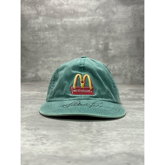 Vintage 90s McDonalds Embroidered Classic Logo Strapback Hat OSFA Green