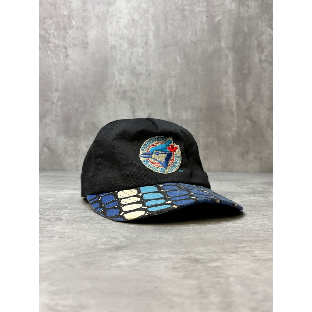 Vintage Toronto Blue Jays MLB Embroidered Patch Zubaz Snapback Hat OSFA