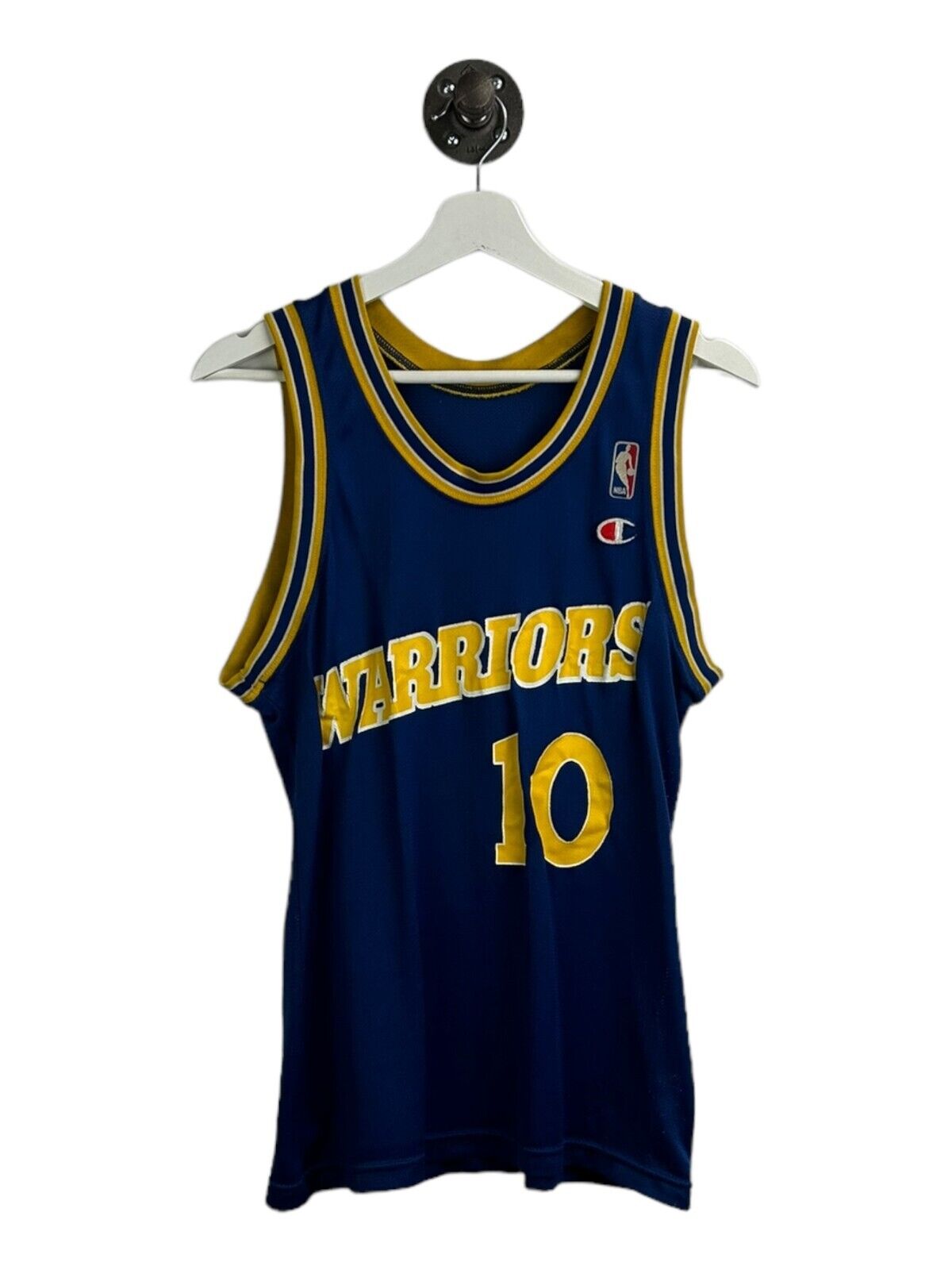 Vintage 90s Tim Hardaway #10 Golden State Warriors NBA Champion Jersey Sz Small