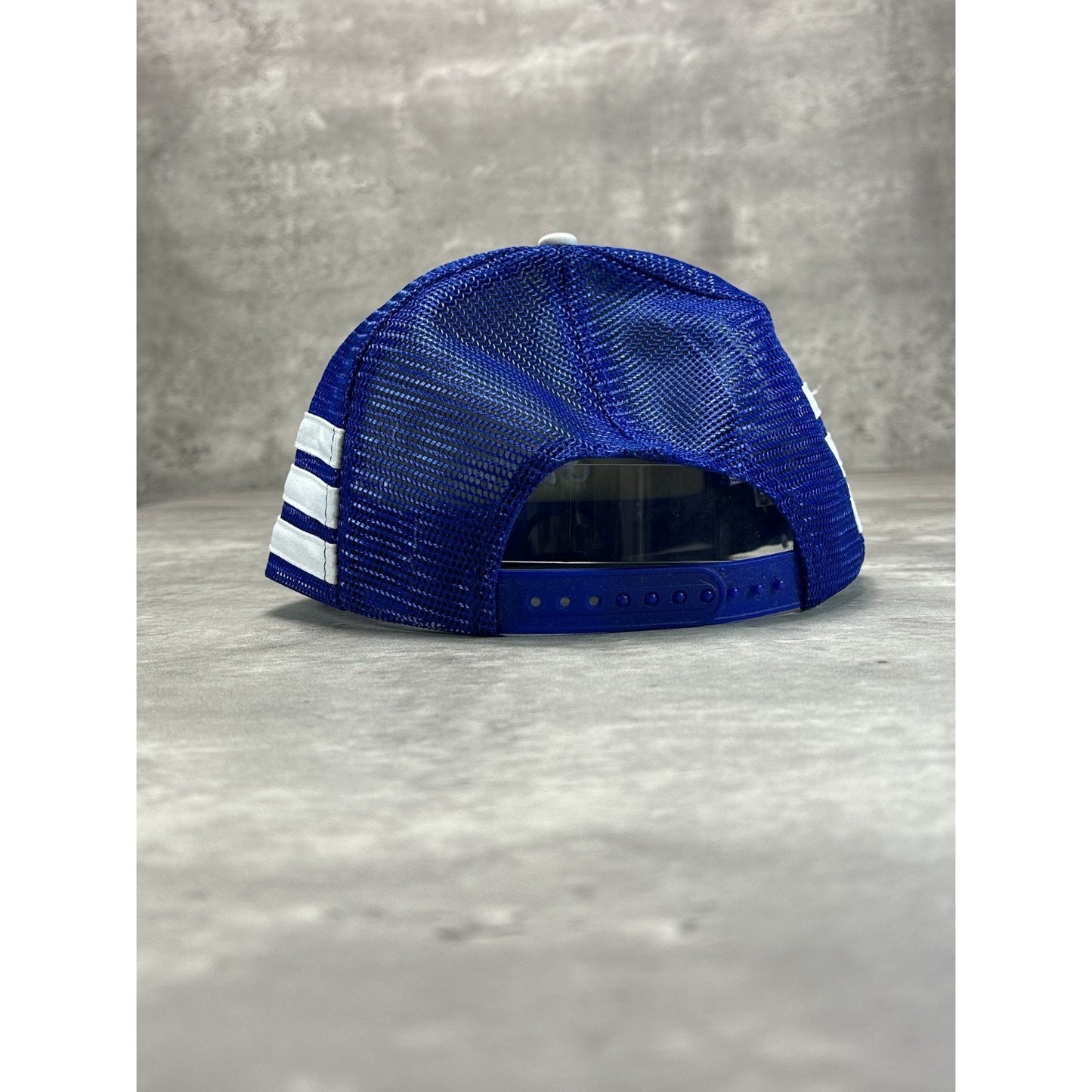 Vintage 80s Heinz Embroidered Spellout Three Stripe Trucker Snapback Hat OSFA