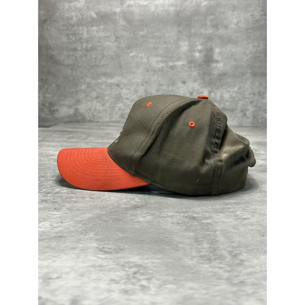 Vintage Cleveland Browns NFL Embroidered Helmet Logo Athletic Snapback Hat OSFA