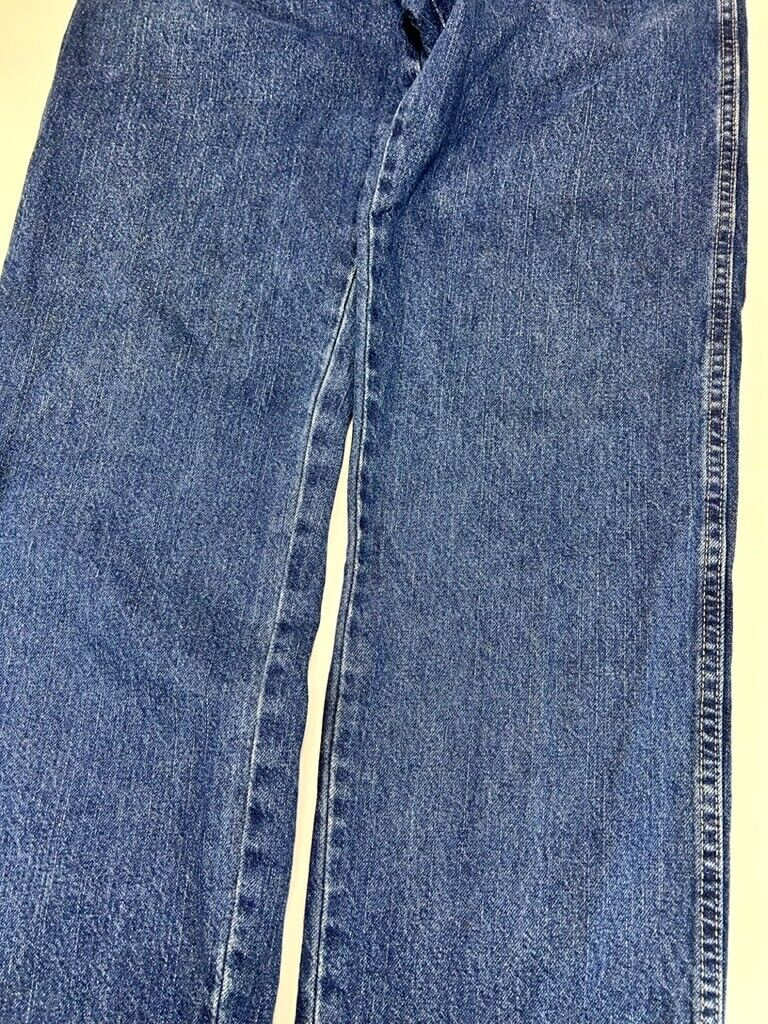 Vintage Dickies Dark Wash Denim Workwear Pants Size 32 Blue