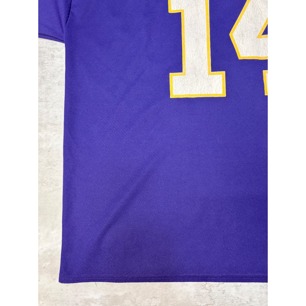 Vintage 90s Brad Johnson #14 Minnesota Vikings NFl Logo 7 Jersey Size 2XL