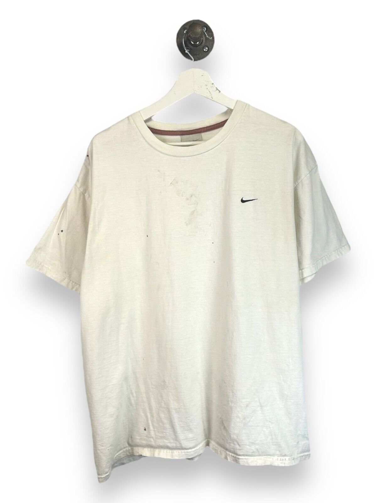 Vintage Nike Embroidered Min Swoosh T-Shirt Size 2XL