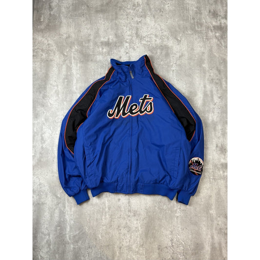 Vintage New York Mets MLB Embroidered Spellout Bomber Jacket Size 2XL