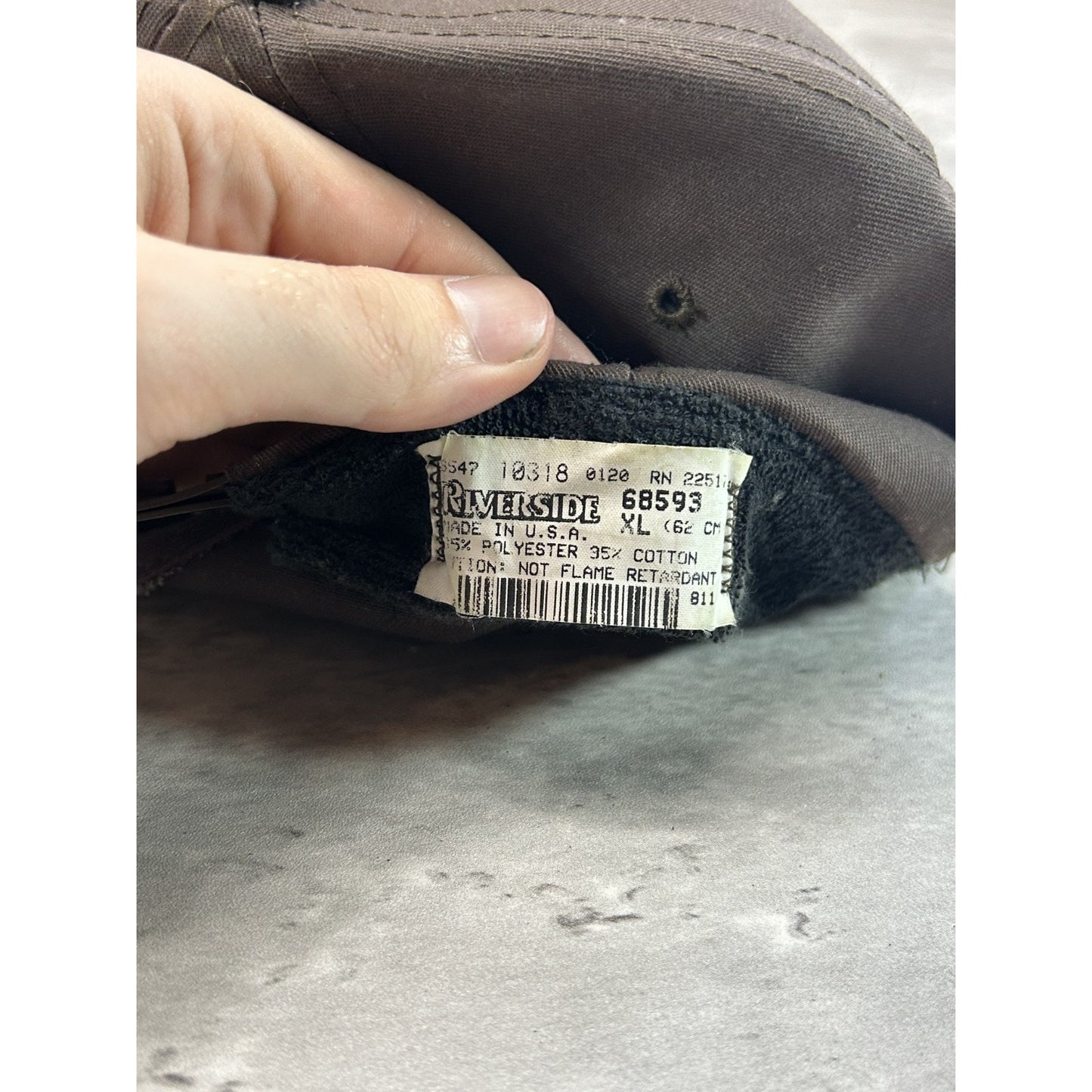 Vintage 80s/90s Stroehmann Embroidered Spellout Patch Snapback Hat OSFA Brown