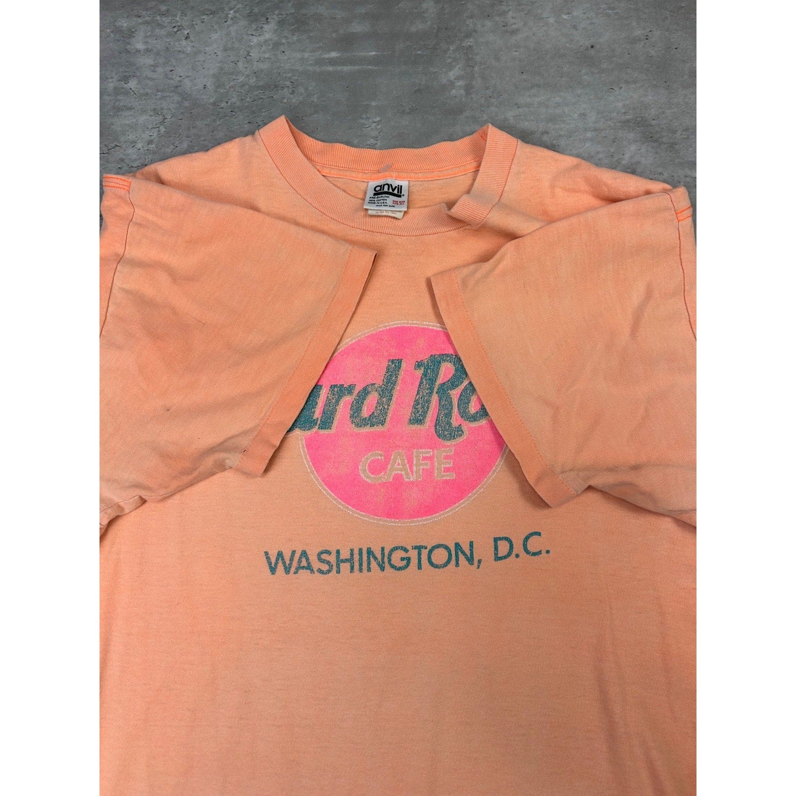 Vintage 90s Hard Rock Cafe Washington Destination Graphic T-Shirt Size XL