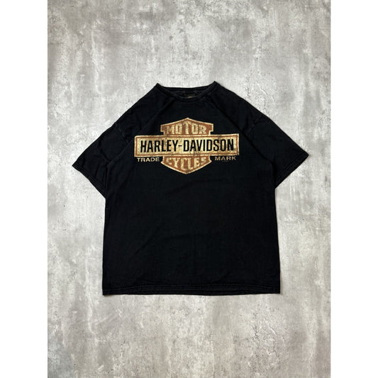 Harley Davidson Motorcycles Classic Logo Graphic T-Shirt Size XL Black
