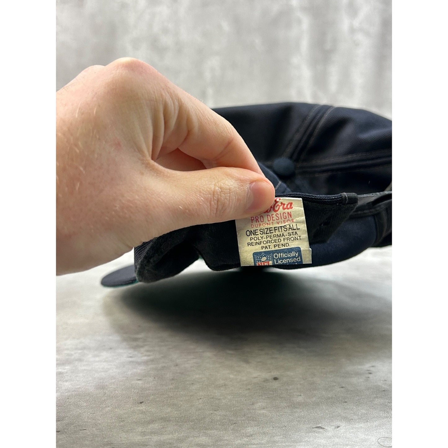 Vintage 80s Chicago Bears NFL Embroidered Spellout Football Snapback Hat OSFA