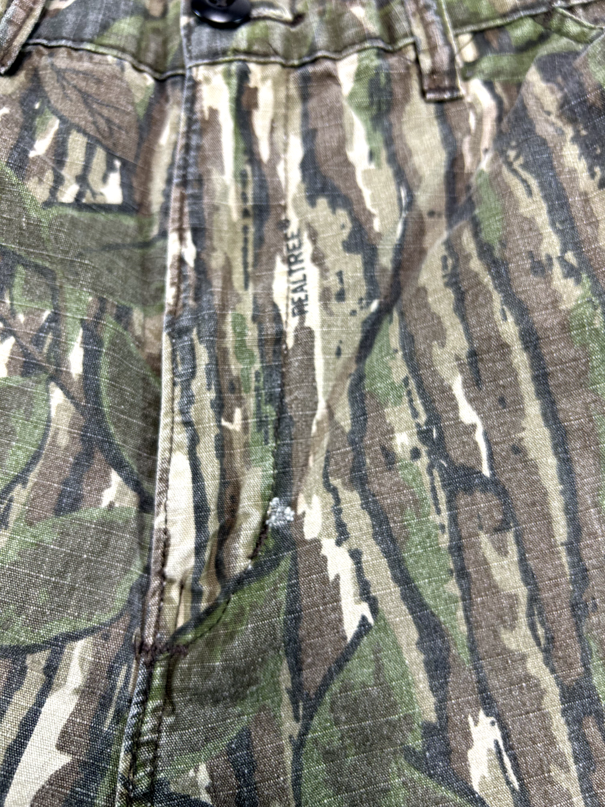 Vintage 90s Liberty Realtree Camo Cargo Ripstop Hunting Pants Size 34