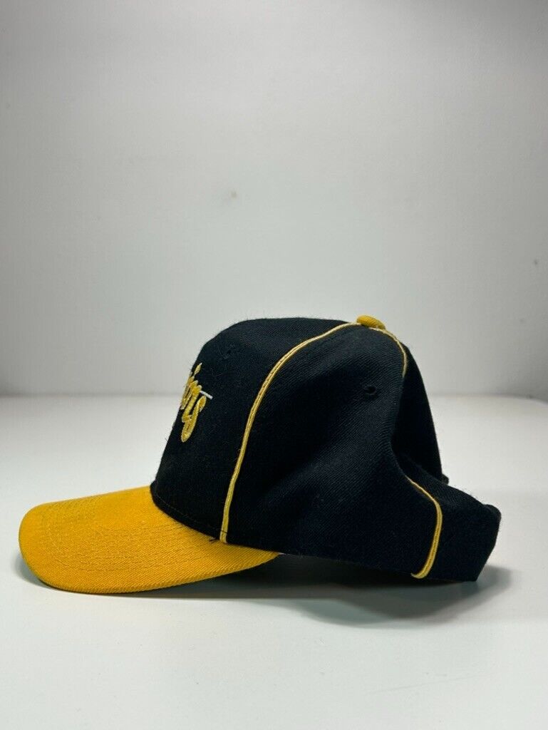 Vintage 90s Pittsburgh Penguins NHL Embroidered Spell Out Snapback Hat OSFA