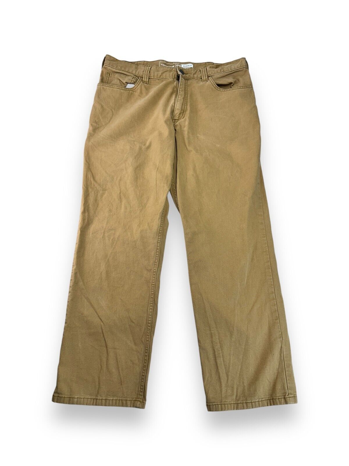 Carhartt Relaxed Fit Canvas Workwear Five Pocket Pants Size 34 Tan