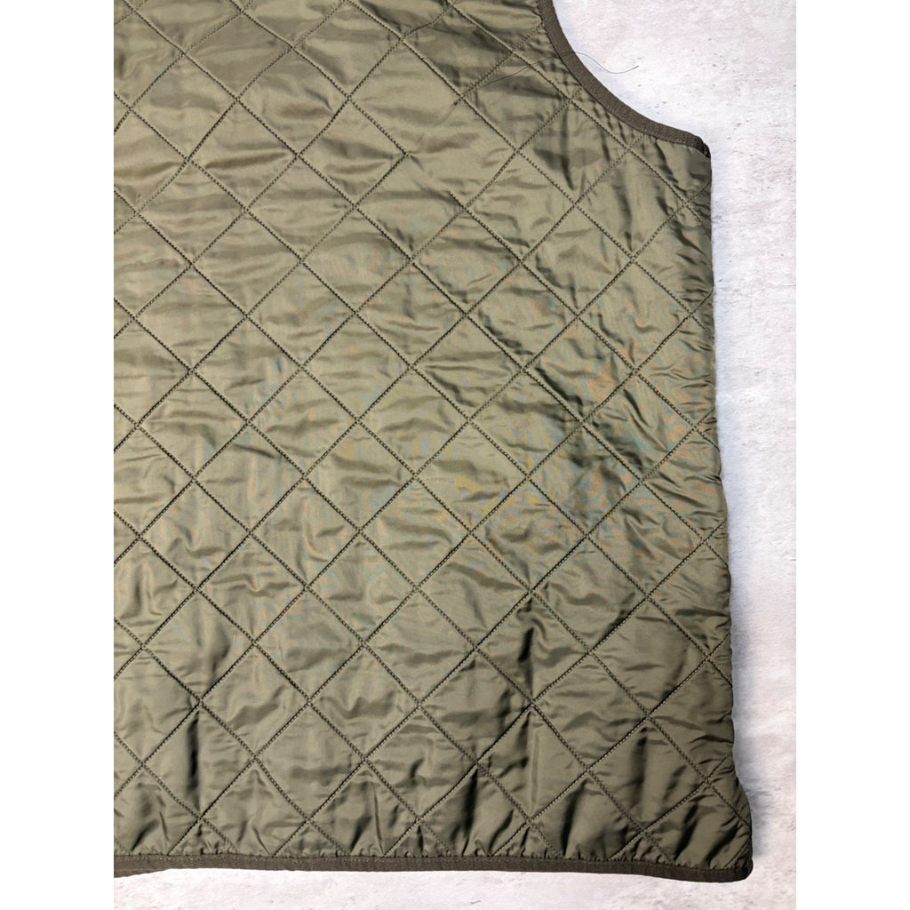 Vintage Barbour Polarquilt Quilted Reversible Vest Size XL