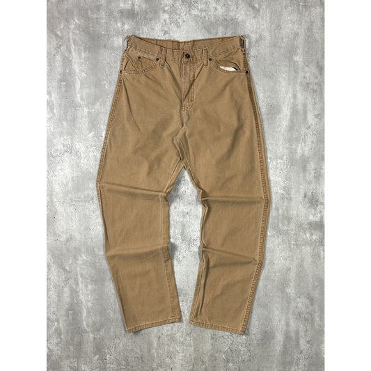 Vintage Dickies Canvas Workwear Five Pocket Pants Size 32 Beige