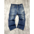 Vintage Levis 517 Red Tab Boot Cut Medium Wash Denim Pants Size 35