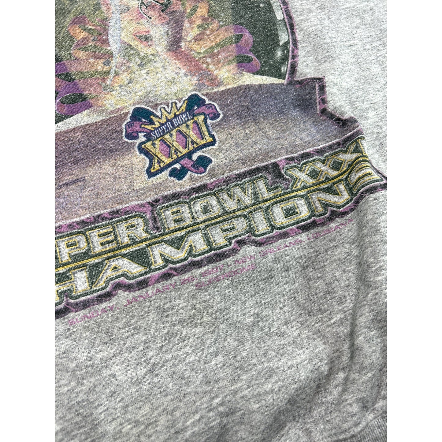 Vintage 1997 Green Bay Packers NFL Superbowl XXXI Champs Sweatshirt Size XL