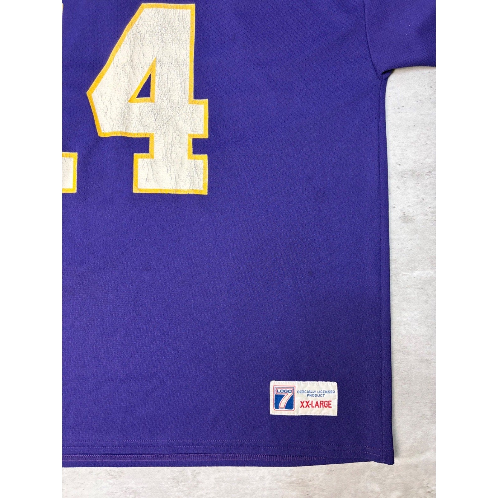 Vintage 90s Brad Johnson #14 Minnesota Vikings NFl Logo 7 Jersey Size 2XL