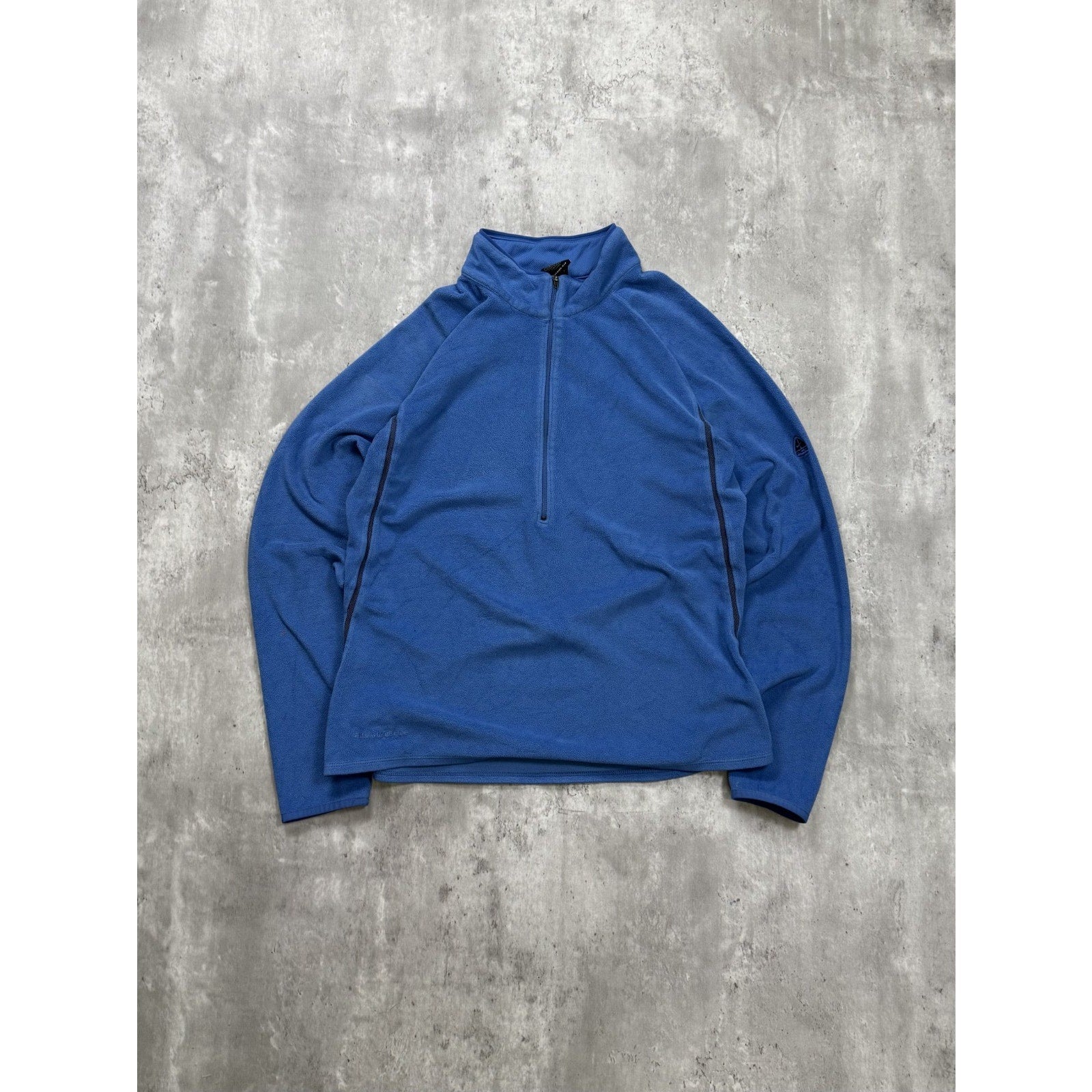 Vintage Nike ACG Tonal Embroidered Logo 1/2 Zip Fleece Sweatshirt Size YOUTH Med