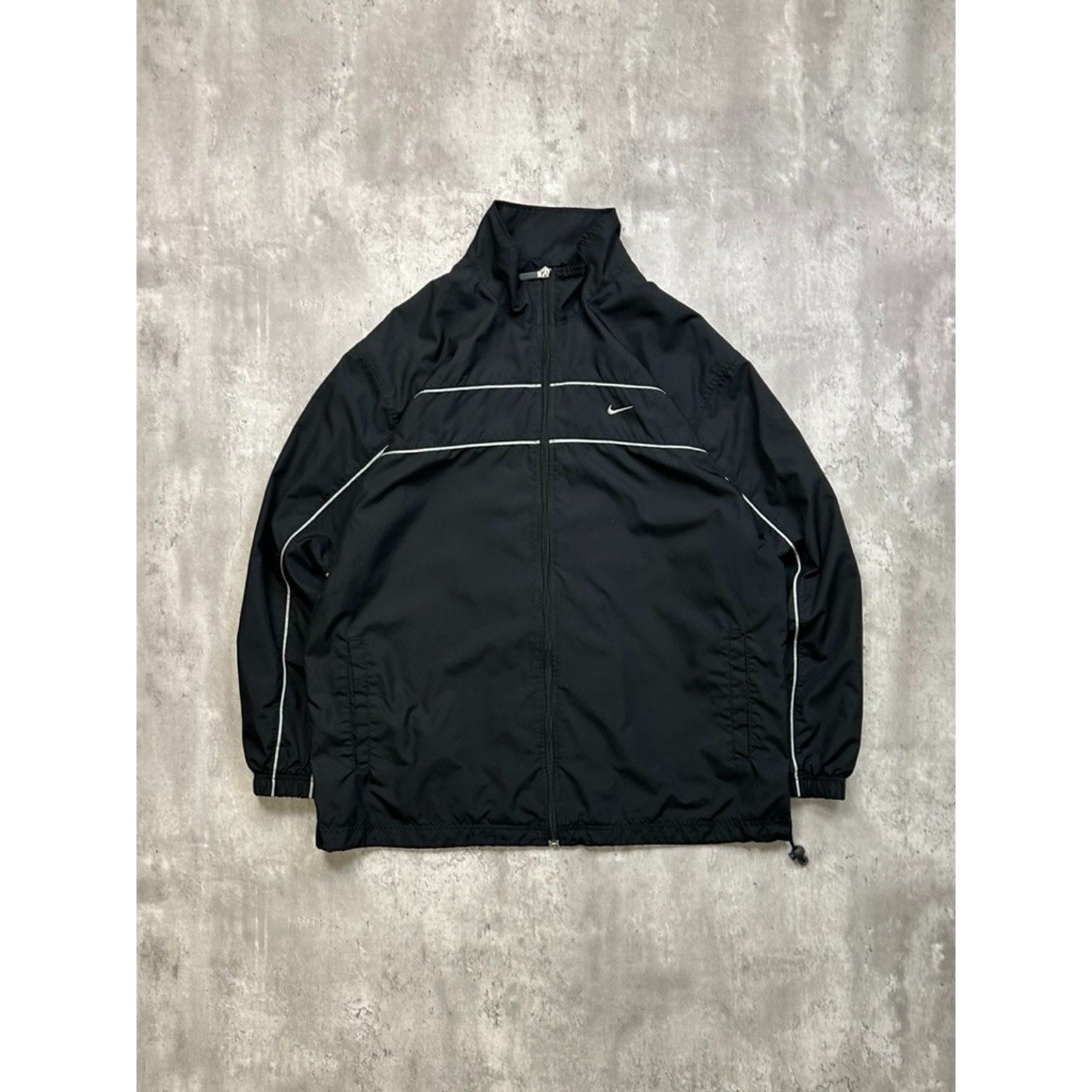 Vintage 2000s Nike Embroidered Swoosh Full Zip Windbreaker Jacket Size XL