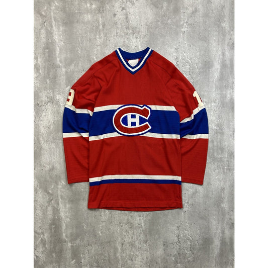 Vintage 70s/80s Montreal Canadiens #19 NHL Stitched Hockey Jersey Size Small