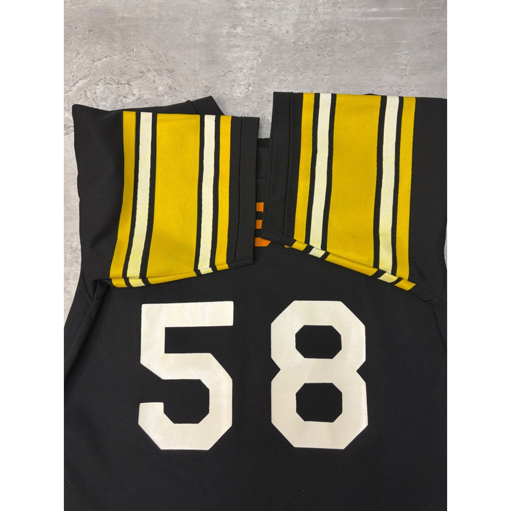 VTG 1970s Jack Lambert #58 Pittsburgh Steelers NFL Rawlings Jersey Size Small