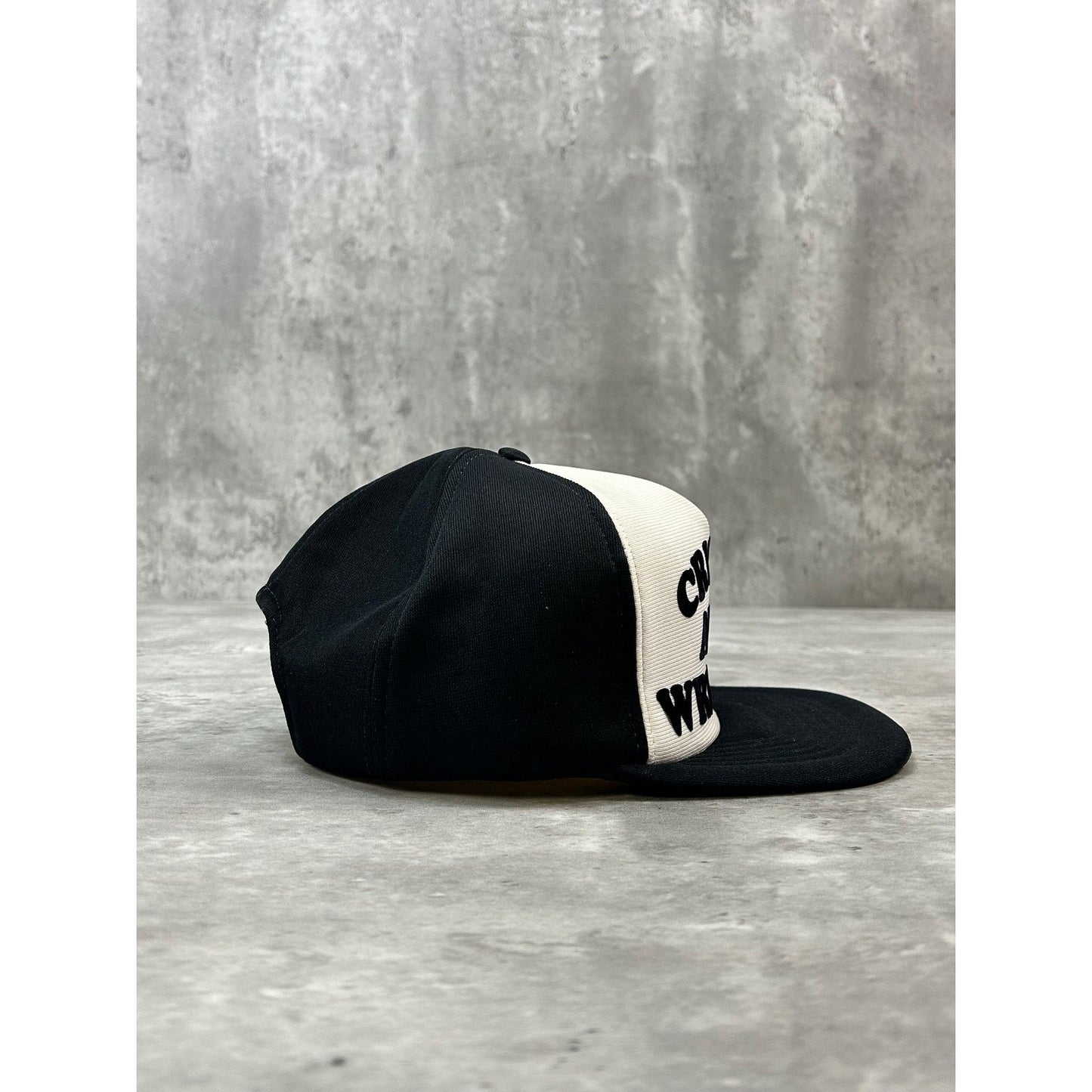 Vintage 80s Crispin Auto Wrecking Spellout Trucker Snapback Hat OSFA