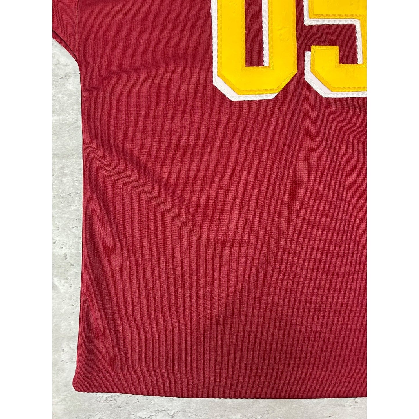 Vintage Y2K Fubu #05 Stitched Football Jersey Size XL Maroon / Yellow