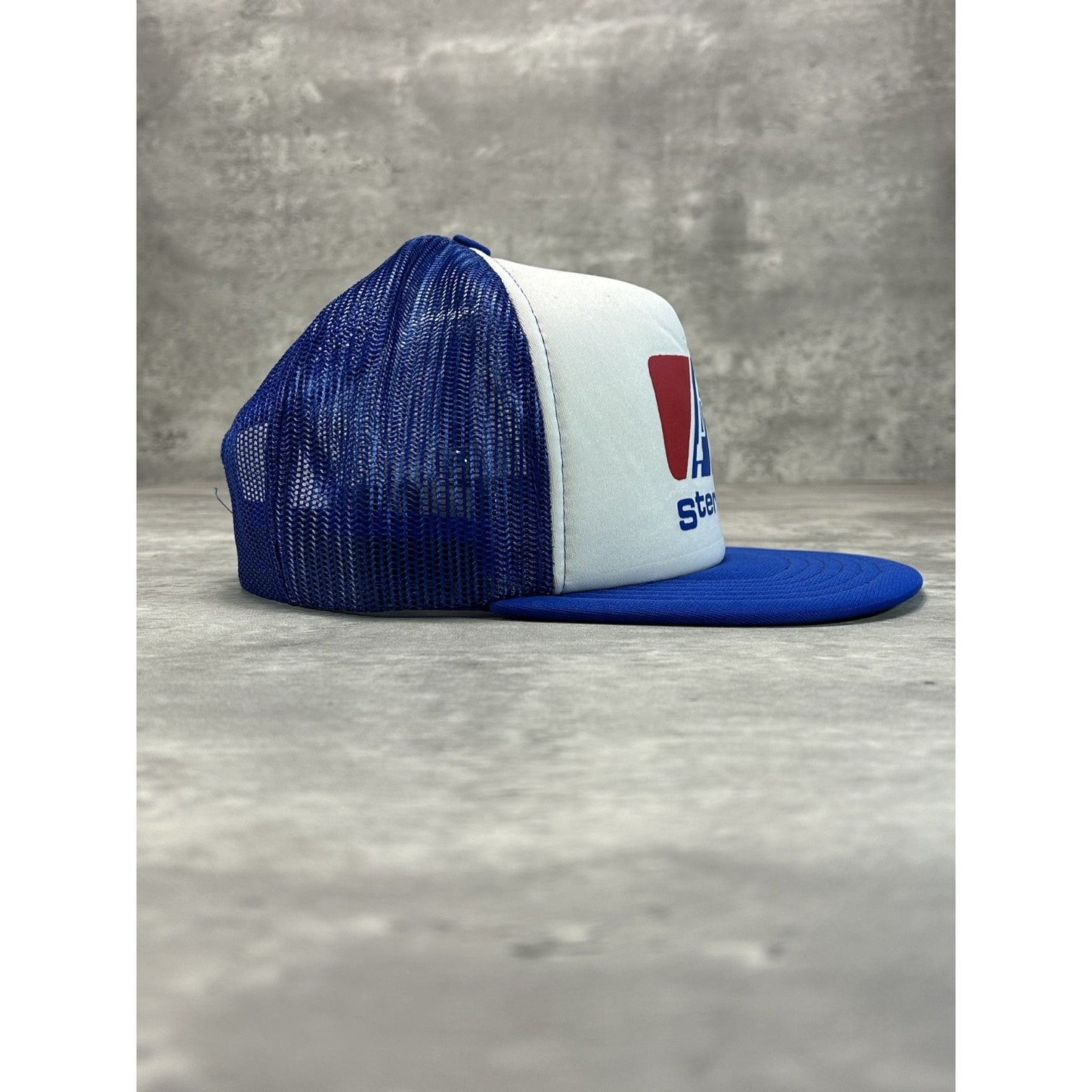 Vintage 80s/90s Sterling Gasoline Graphic Trucker Snapback Hat OSFA