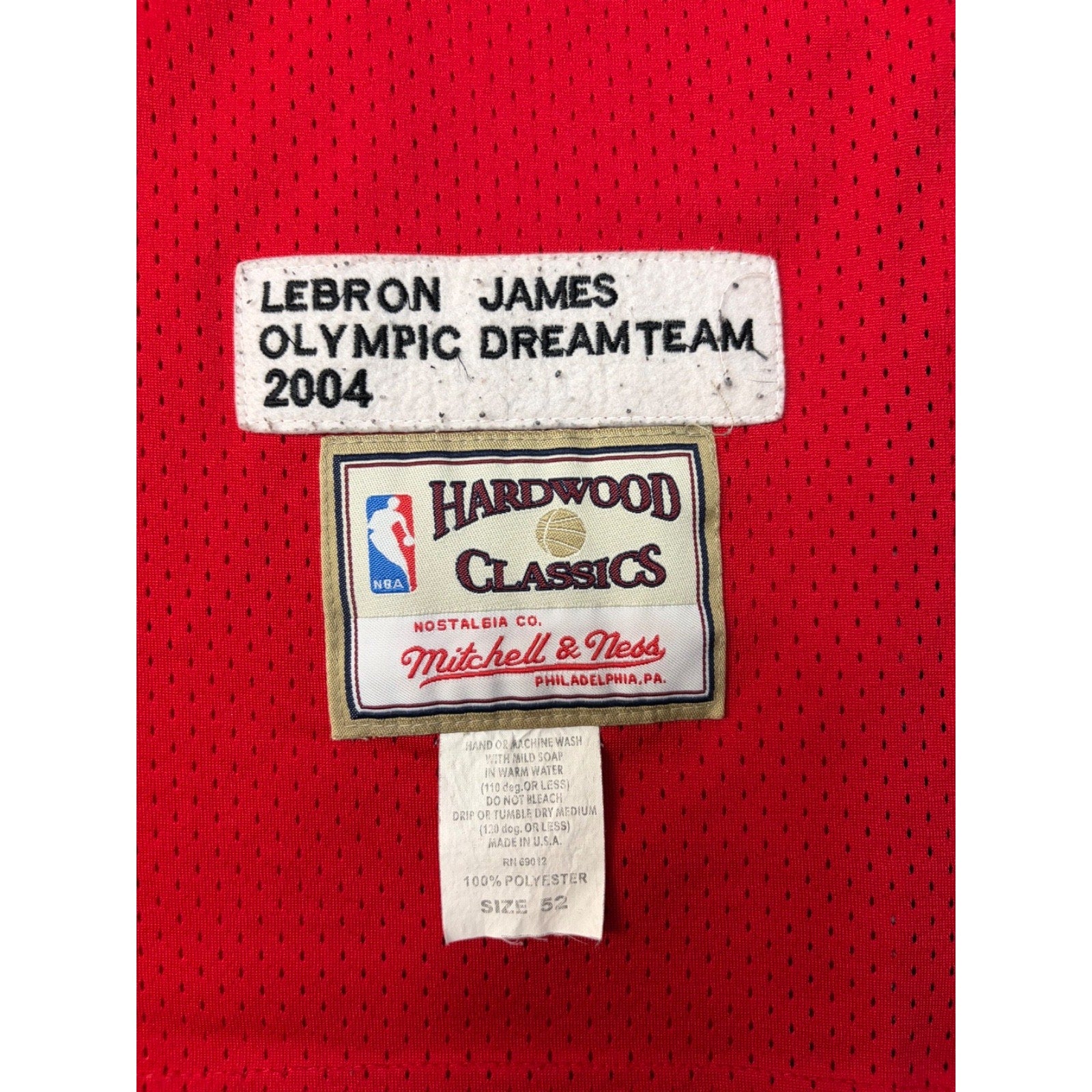 Lebron James #6 USA Dream Team NBA Basketball Jersey Size XL