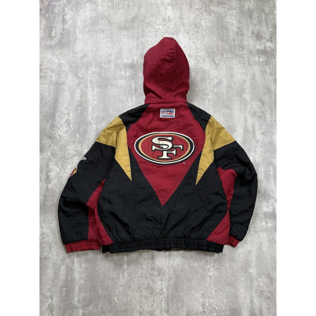 Vintage 90s San Francisco 49ers NFL Insulated Reebok Football Jacket Size Medium
