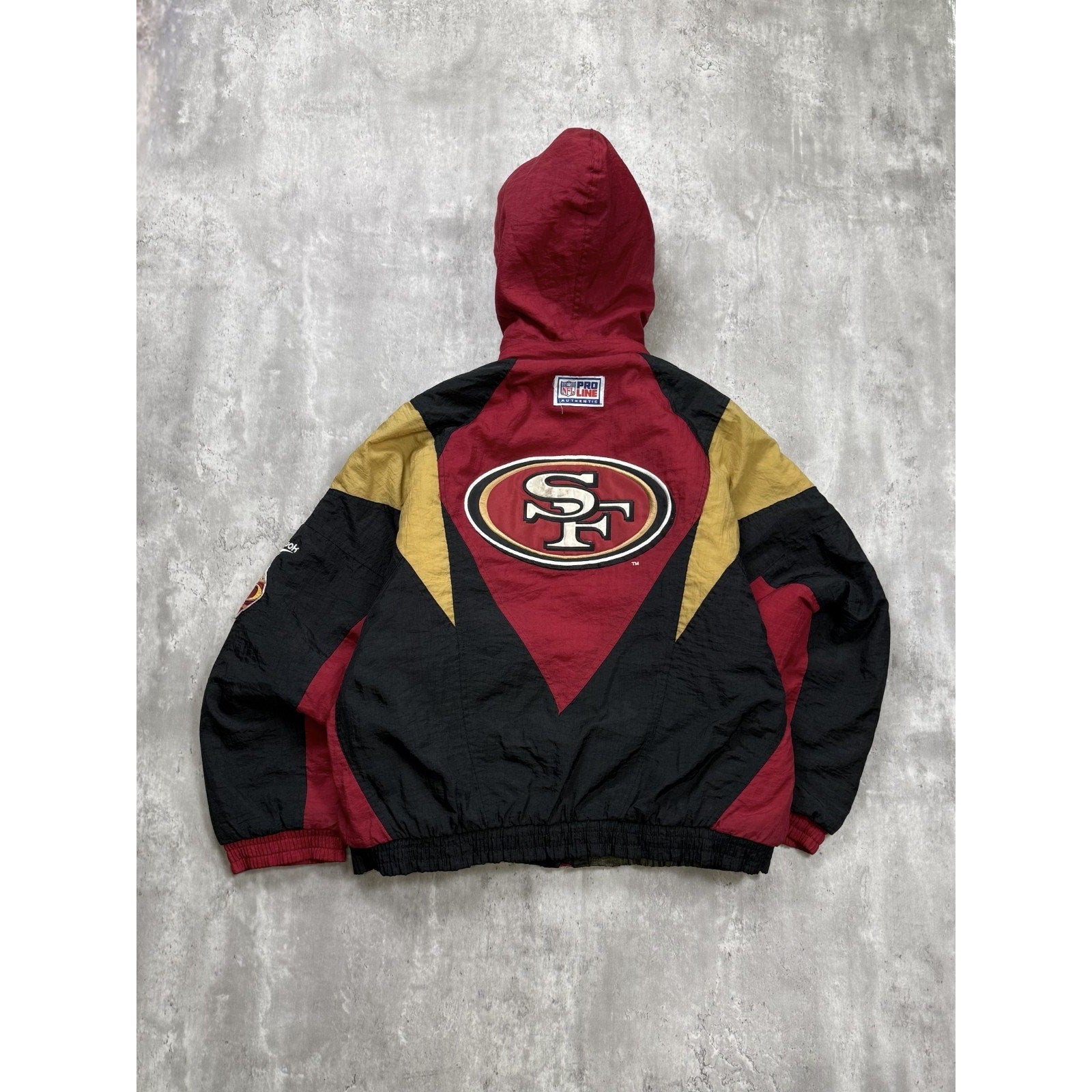 Vintage 90s San Francisco 49ers NFL Insulated Reebok Football Jacket Size Medium