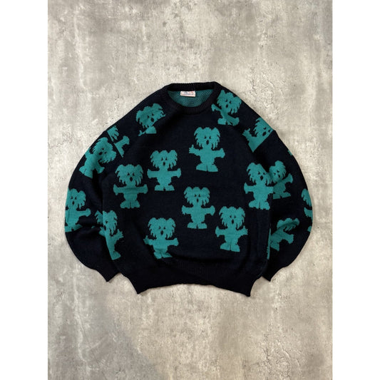 Vintage 90s Jaction All Over Print Koala Pullover Knit Sweater Size Large