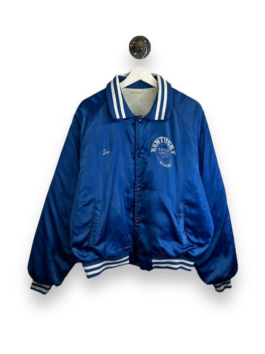 Vintage 70s/80s Kentucky Wildcats NCAA Collegiate Satin Bomber Jacket Sz Medium