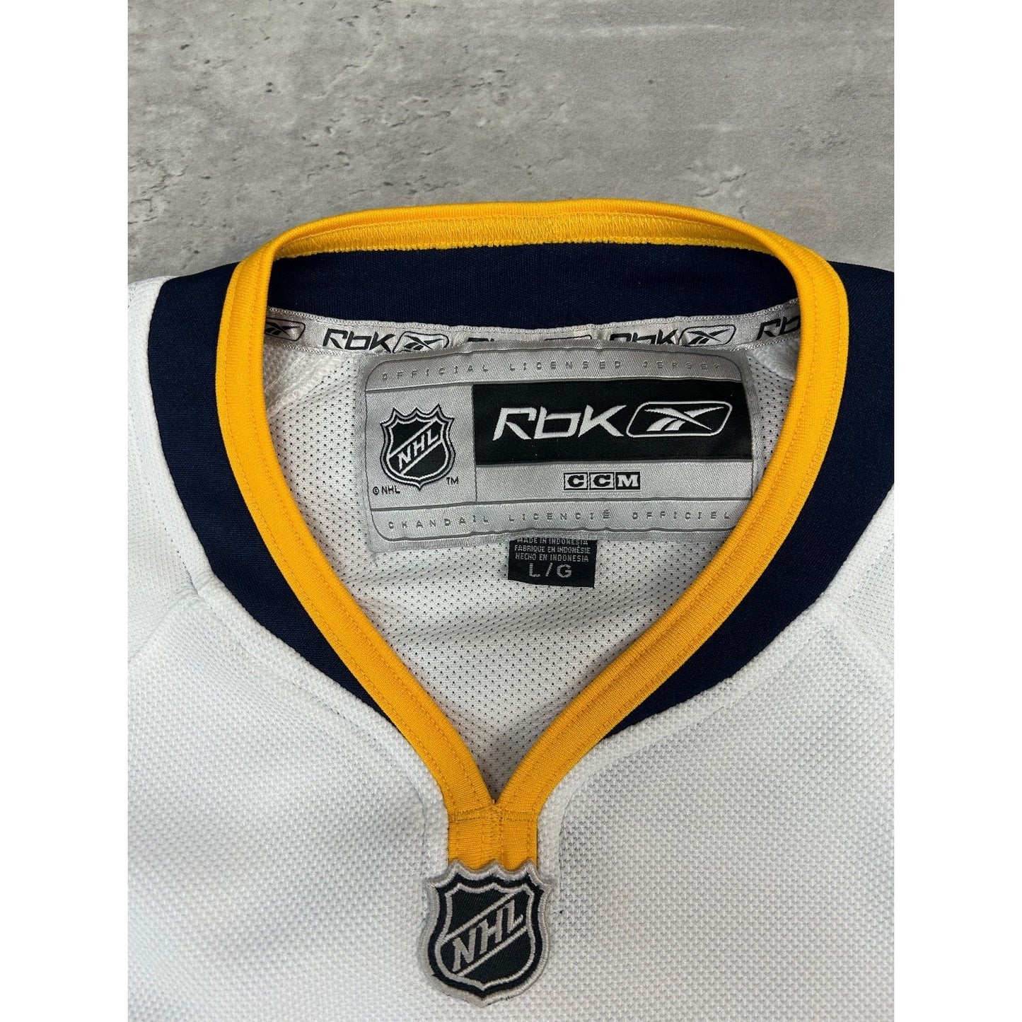 Vintage Buffalo Sabres NHL Stitched Reebok Hockey Jersey Size Large