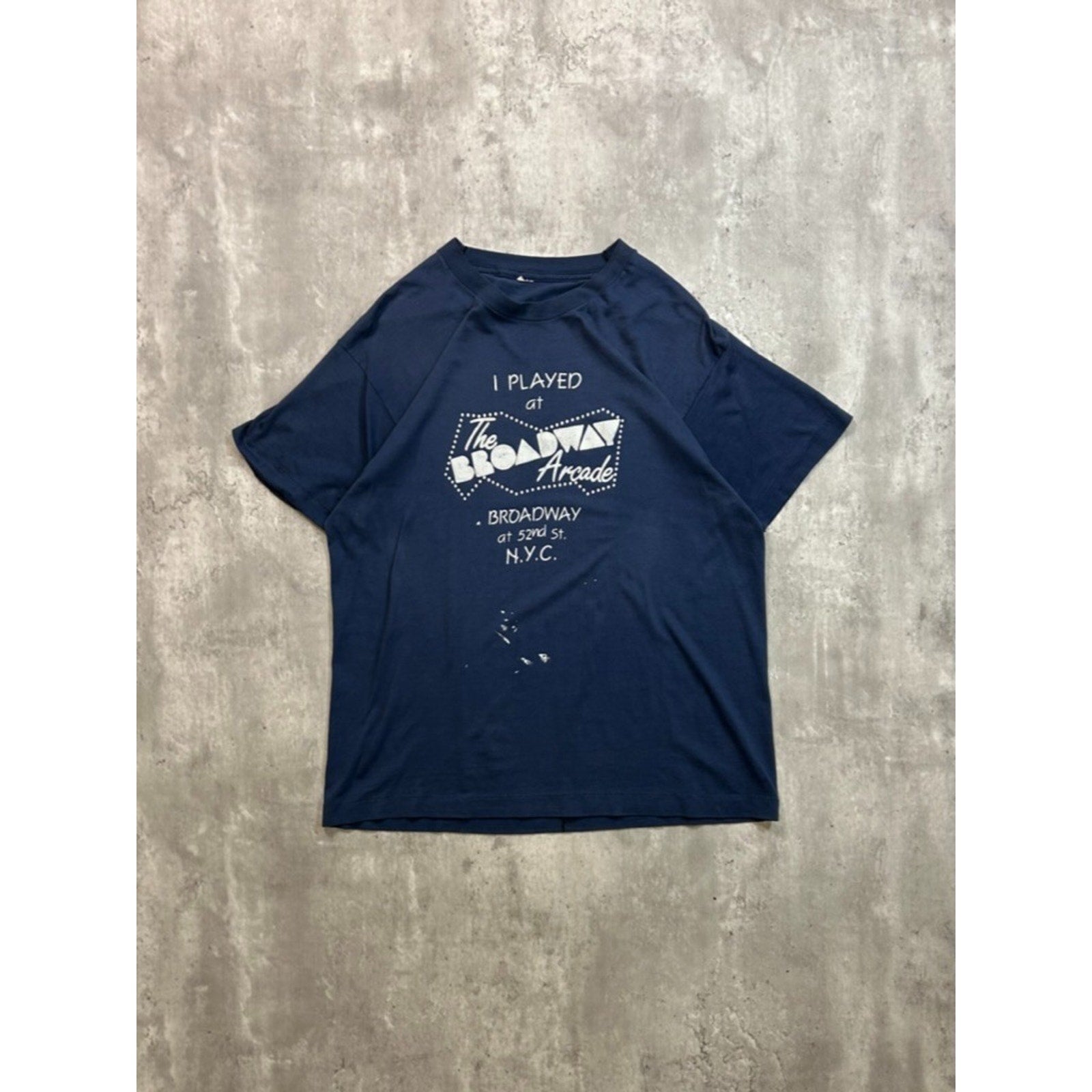 Vintage 80s I Played At The Broadway Arcade Destination T-Shirt Size Large