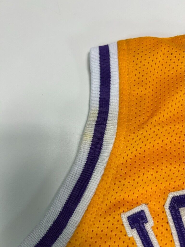 Vintage Magic Johnson #32 Los Angeles Lakers Stitched Jersey Size 2XL Yellow